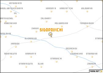 map of Sidorovichi