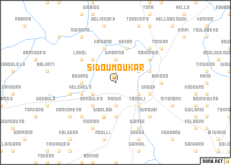 map of Sidoumoukar