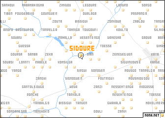 map of Sidouré