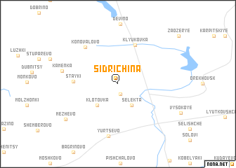 map of Sidrichina