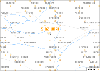 map of Sidžiūnai