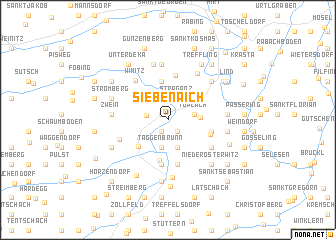 map of Siebenaich