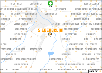 map of Siebenbrunn