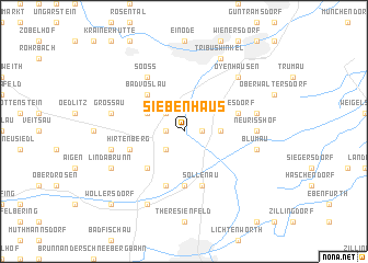 map of Siebenhaus