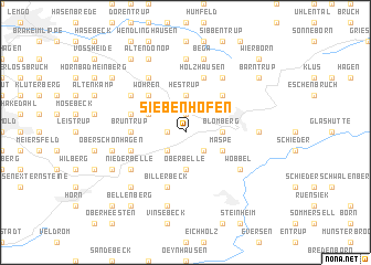 map of Siebenhöfen