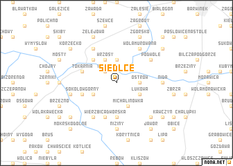 map of Siedlce