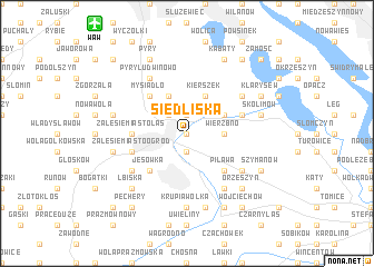 map of Siedliska