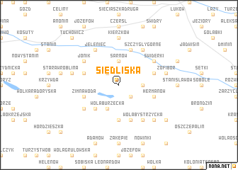 map of Siedliska