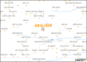 map of Siedliska