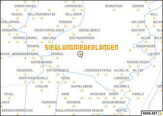 map of Siedlung Niederlangen