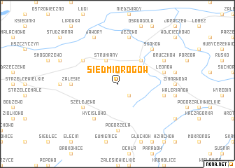 map of Siedmiorogów