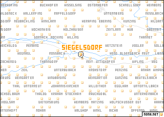 map of Siegelsdorf