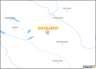 map of Siekajärvi