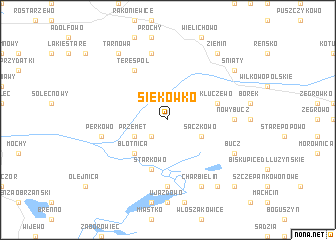 map of Siekówko