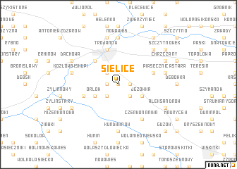 map of Sielice