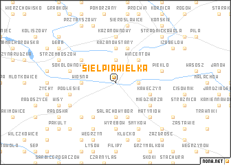 map of Sielpia Wielka