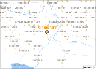 map of Siemianice