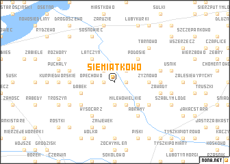 map of Siemiątkowo