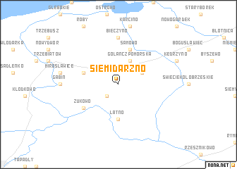 map of Siemidarżno