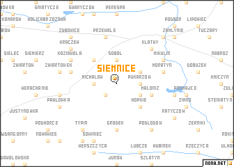 map of Siemnice