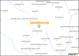 map of Siempre Viva