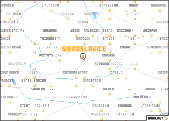 map of Sierosławice