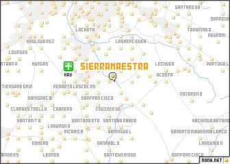 map of Sierra Maestra