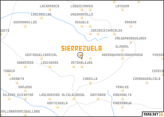 map of Sierrezuela