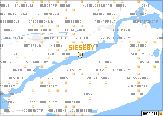 map of Sieseby