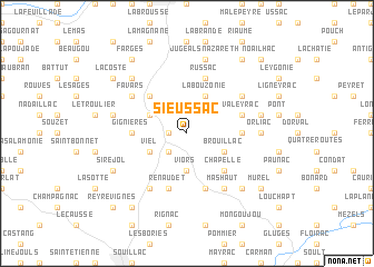 map of Sieussac