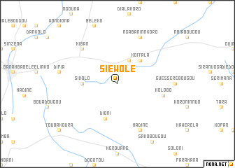 map of Siéwolé