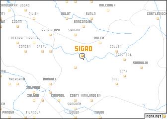map of Sigao