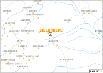 map of Siglo Nuevo