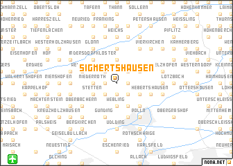 map of Sigmertshausen