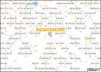 map of Sigmundsgrün