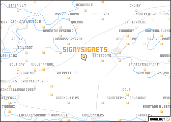 map of Signy-Signets