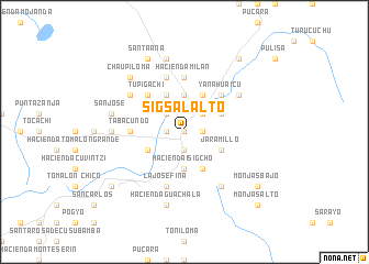 map of Sigsal Alto
