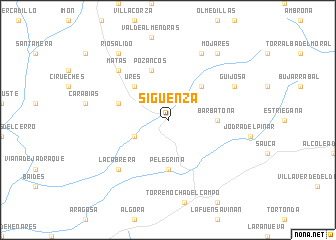 map of Sigüenza