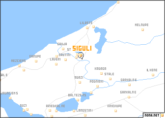 map of Siguļi