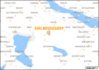 map of Sihlbrugg Dorf