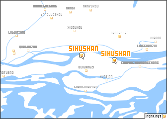 map of Sihushan