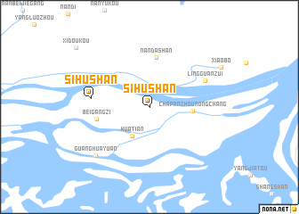 map of Sihushan