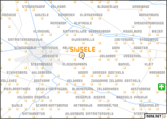 map of Sijsele