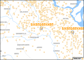 map of Sikandar Khān