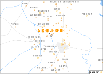 map of Sikandarpur