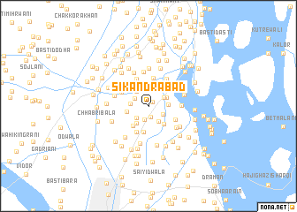 map of Sikandrābād