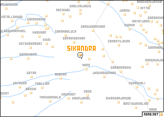 map of Sikandra