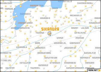 map of Sikandra