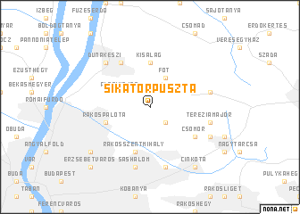 map of Sikátorpuszta