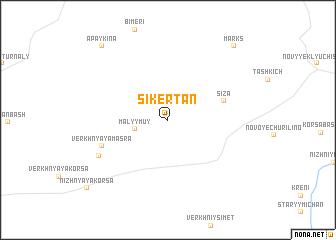 map of Sikertan